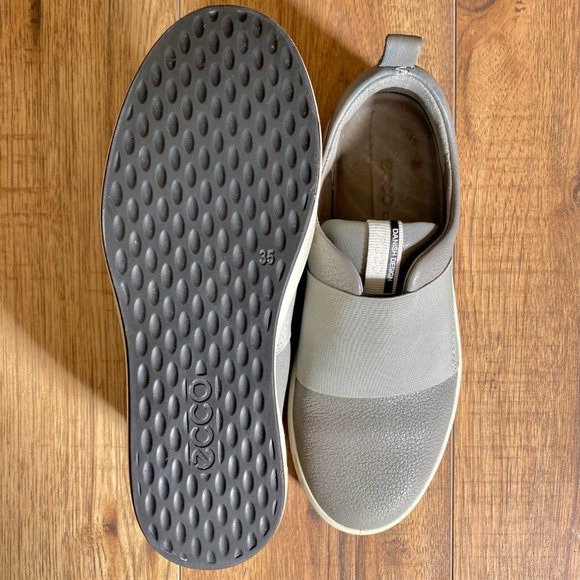 Ecco Grey Leather Sneakers - Picture 4 of 6